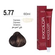 Exicolor 5.77 Espresso - Permanent Hair Color Cream Tube 100ml Permanent Hair Color