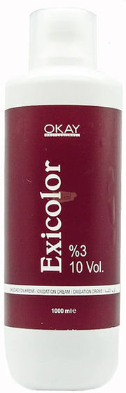 Exicolor Oxidation Cream 1000ml - 10 Volume 3% Permanent Hair Color