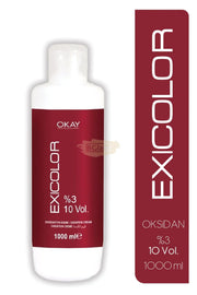 Exicolor Oxidation Cream 1000ml - 10 Volume 3% Permanent Hair Color
