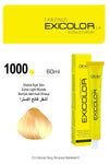 Exicolor Super Blonde Series - 1000 Extra Light Blonde - Permanent Hair Color Cream Tube 100ml