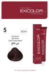 Exicolor 5 Light Brown - Permanent Hair Color Cream Tube 100ml