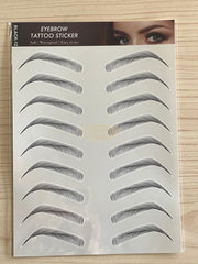 Eyebrow Tattoo Stickers | Black 12 Eyebrow Stickers