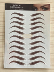 Eyebrow Tattoo Stickers | Brown 10 Eyebrow Stickers