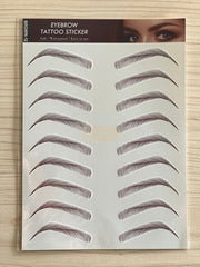 Eyebrow Tattoo Stickers | Brown 12 Eyebrow Stickers