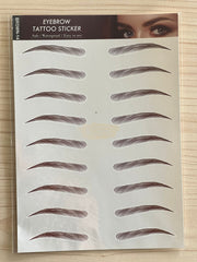 Eyebrow Tattoo Stickers | Brown 14 Eyebrow Stickers