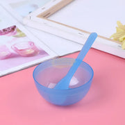 Face Mask Mixing Bowl with Spatula | 8 cm Blue Facial Bowl