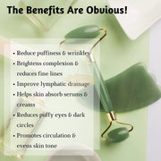 Facial Roller & Gua Sha Set | Jade Face Care