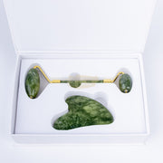 Facial Roller & Gua Sha Set | Jade Face Care