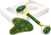 Facial Roller & Gua Sha Set | Jade Face Care