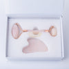 Facial Roller & Gua Sha Set | Rose Quartz Gua Sha Set