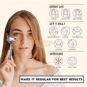 Facial Roller & Gua Sha Set | Stainless Steel Gua Sha Set