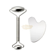 Facial Roller & Gua Sha Set | Stainless Steel Gua Sha Set