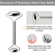Facial Roller | Stainless Steel Gua Sha Set