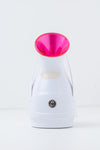 Facial Steamer with handle - White/Fuchsia Table Facial Steamer