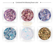 Fairy Eyes Nail Sequin Gel Colorful Available in 6 designs Nail Sequins