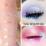 Fairy Eyes Nail Sequin Gel Colorful Available in 6 designs Nail Sequins