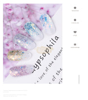Fairy Eyes Nail Sequin Gel Colorful Available in 6 designs Nail Sequins
