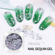 Fairy Eyes Nail Sequin Gel Silver Available in 6 designs Nail Sequins
