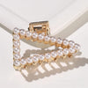 Fashion Claw Clip | Gold with Pearls | 4.8 cm 1
