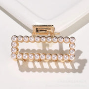 Fashion Claw Clip | Gold with Pearls | 4.8 cm 5