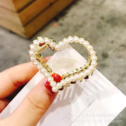 Fashion Claw Clip | Gold with Pearls | 4.8 cm 4