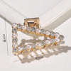 Fashion Claw Clip | Gold with Pearls & Diamond | 4.8 cm 1 Hair Claws & Clips