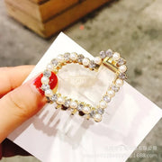 Fashion Claw Clip | Gold with Pearls & Diamond | 4.8 cm 3 Hair Claws & Clips