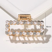 Fashion Claw Clip | Gold with Pearls & Diamond | 4.8 cm 4 Hair Claws & Clips