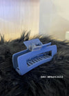 Fashion Claw Clip | Rectangular | Blue Fashion Jewelry
