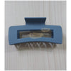 Fashion Claw Clip | Rectangular | Greyish Blue Fashion Jewelry