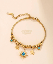 Fashion Jewelry | Multi-Charm Stainless Steel Bracelet bracelet