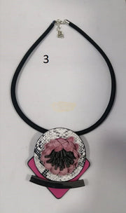 Fashion Jewelry - Necklace M-258 - Pink/Fuchsia Fashion Jewelry