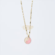 Fashion Jewelry - Necklace M-261 - Pink/White Fashion Jewelry