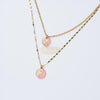 Fashion Jewelry - Necklace M-261 - Pink/White Fashion Jewelry