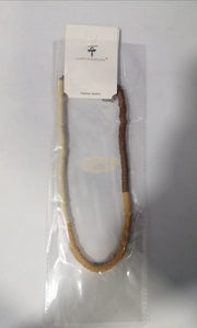 Fashion Jewelry - Necklace M-273 White/Brown Fashion Jewelry