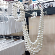 Fashion Jewelry - Pearl Bead Necklace With Earring and Bracelet #01