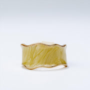 Fashion Jewelry - Ring Set M-369 -4 (Amber) Yellow Fashion Jewelry