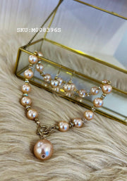 Fashion Jewelry Set | Pearl Necklace With Earrings #2 Gold Jewelry Set