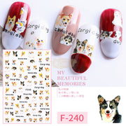 Fashion Nail Stickers - Available in 17 designs F-240 Nail Stickers