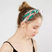 Fashion Print Bow Headband Hair Accessories