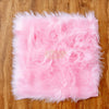Faux Fur Photography Hand Rest Mat Square 40.5cm - Pink Salon Furnishing