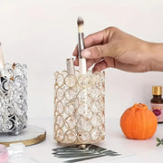 Feyarl Crystal Beads Multipurpose Holder 11*8cm (holder only) Gold Brush Holder