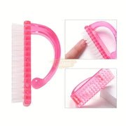 Fingernail Brush Cleaner with Handle Grip Nail Cleaning Brush