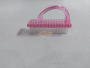 Fingernail Brush Cleaner with Handle Grip Pink Nail Cleaning Brush