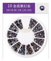 Flatback Nail Rhinestone Wheels - 10 Flatback Rhinestone