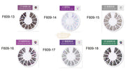 Flatback Nail Rhinestone Wheels - 10 Flatback Rhinestone