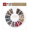 Flatback Nail Rhinestone Wheels - 20 Flatback Rhinestone