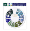 Flatback Nail Rhinestone Wheels - 21 Flatback Rhinestone