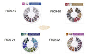 Flatback Nail Rhinestone Wheels - 3 Flatback Rhinestone