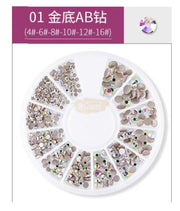 Flatback Nail Rhinestone Wheels - Available in 22 variants 1 Rhinestones
